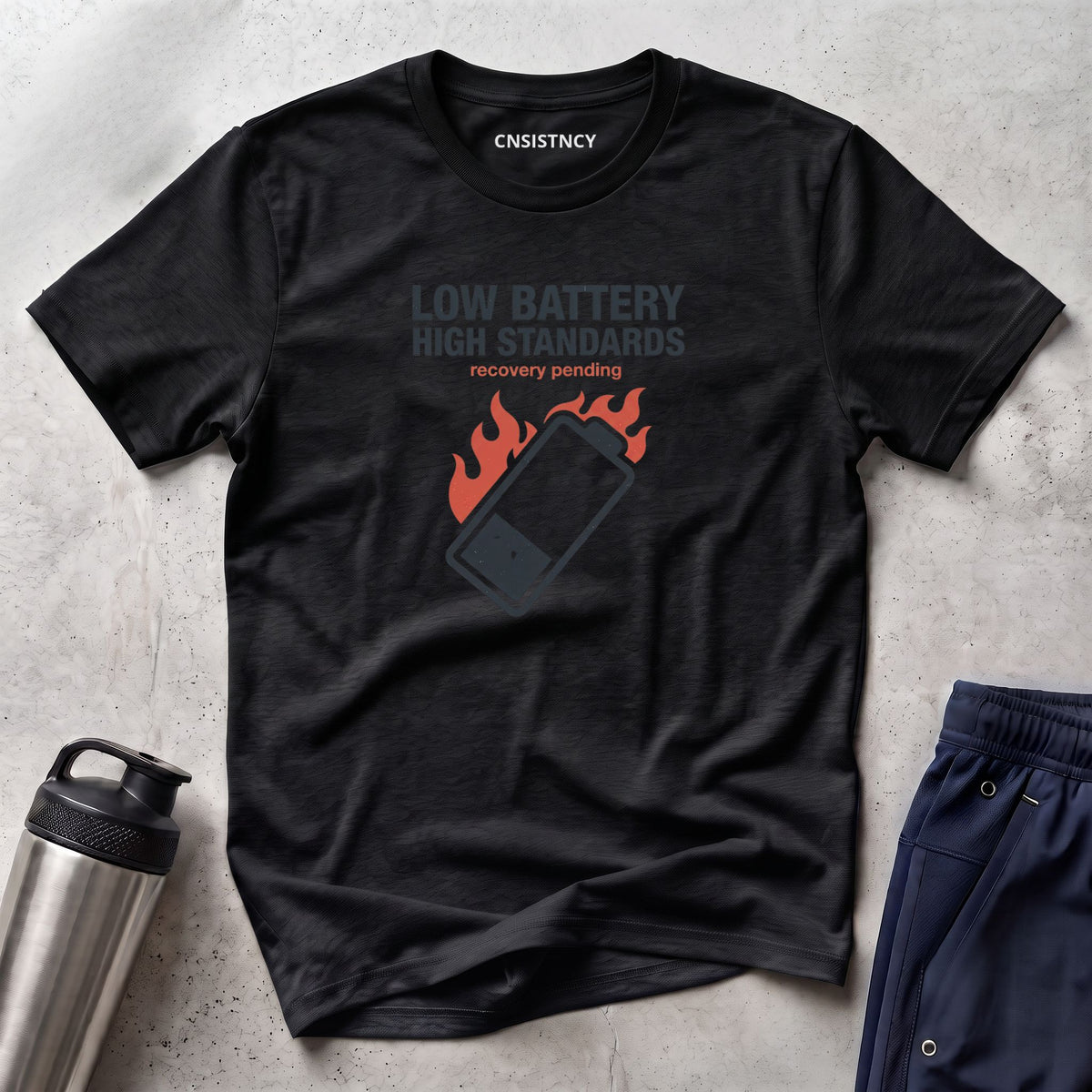 Low Battery High Standards T-Shirt