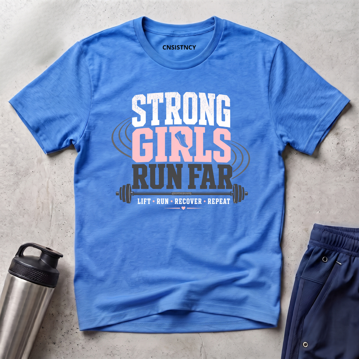 Strong Girls Run Far T-Shirt