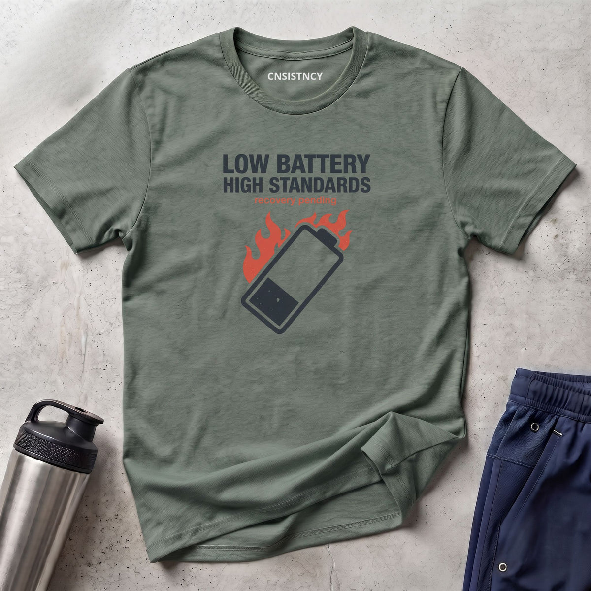 Low Battery High Standards T-Shirt