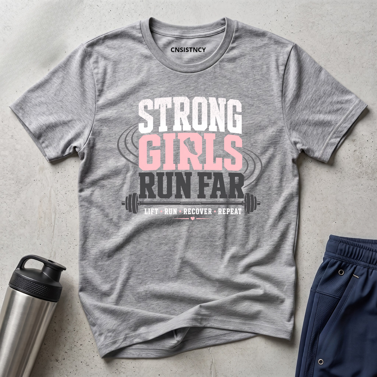Strong Girls Run Far T-Shirt