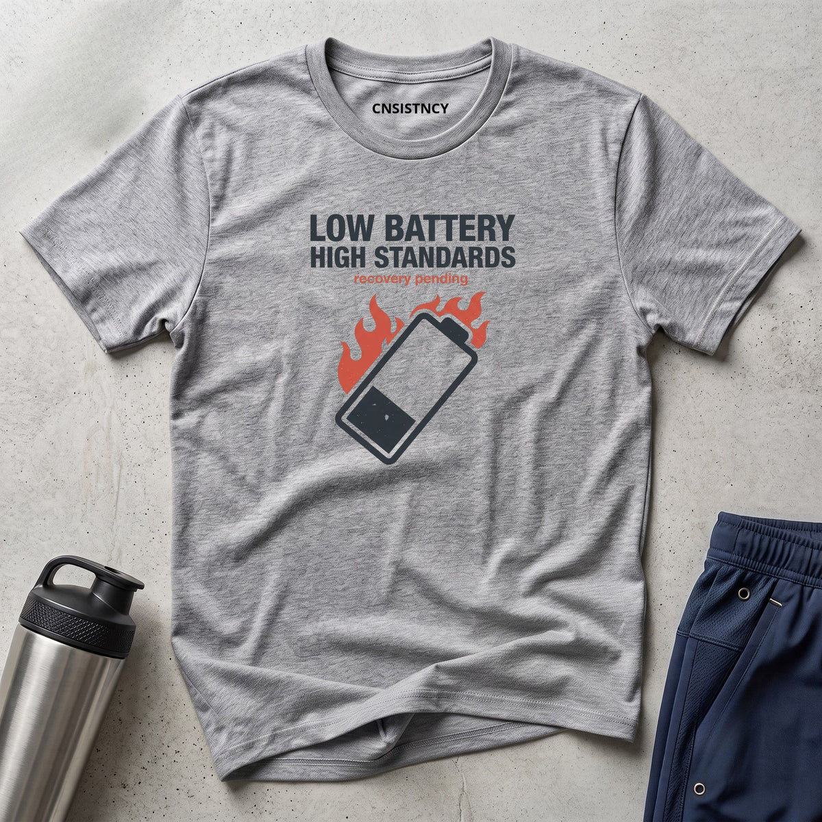 Low Battery High Standards T-Shirt