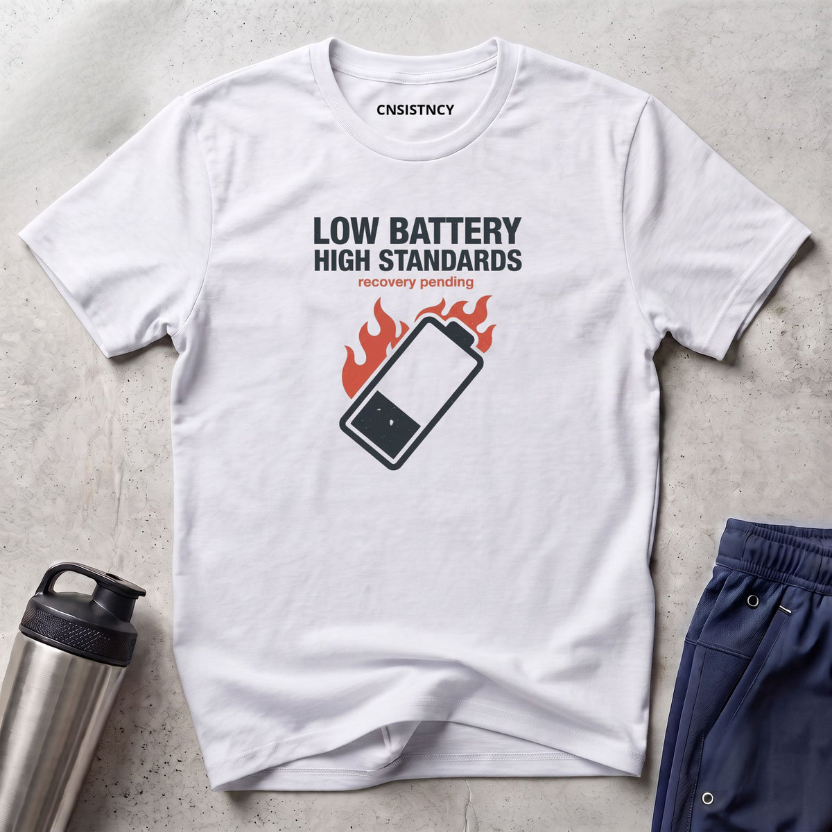 Low Battery High Standards T-Shirt